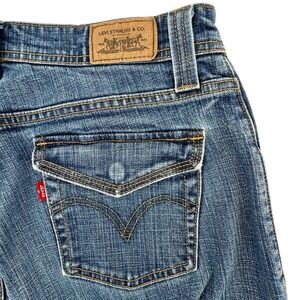 VTG Levi Strauss Co 542 Low Flare Jeans Women's 10M Blue Denim